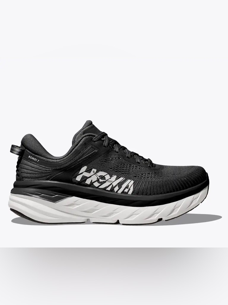 Hoka | Men's Black/White Bondi 7 One One Running Shoes Sneakers Size 11.5 Wide